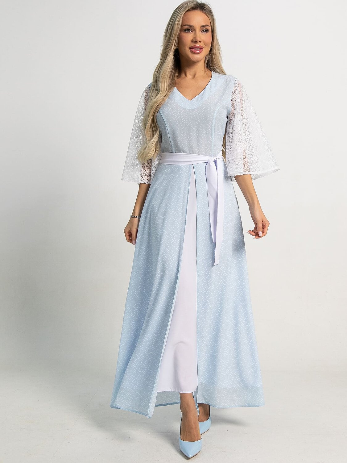 LT Collection Платье 594010 П15560-18М Голубой