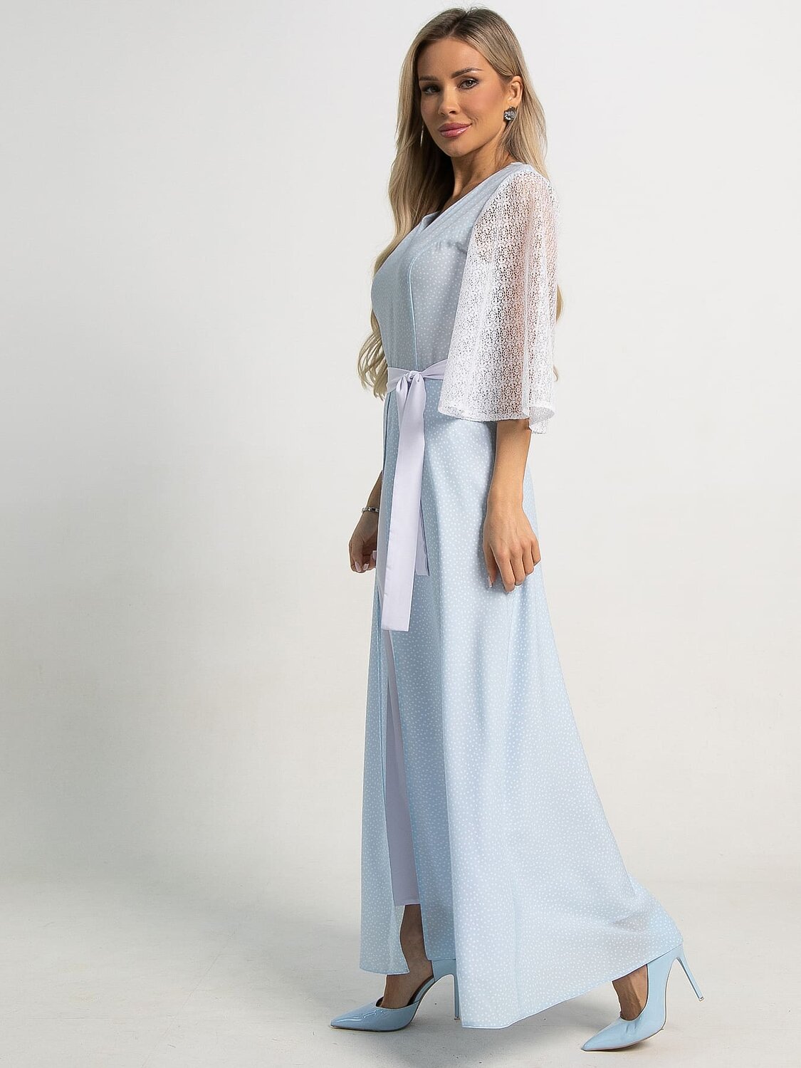 LT Collection Платье 594010 П15560-18М Голубой