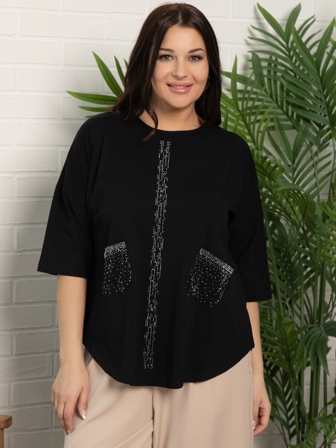 LT Collection Блуза 594014 Б15442-24М Черный