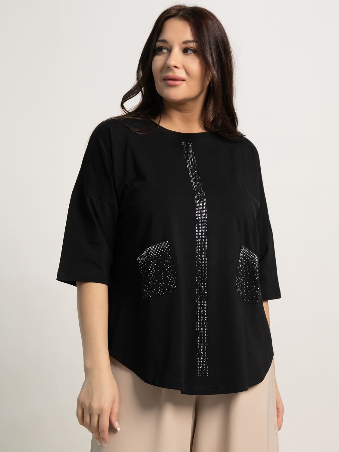 LT Collection Блуза 594014 Б15442-24М Черный