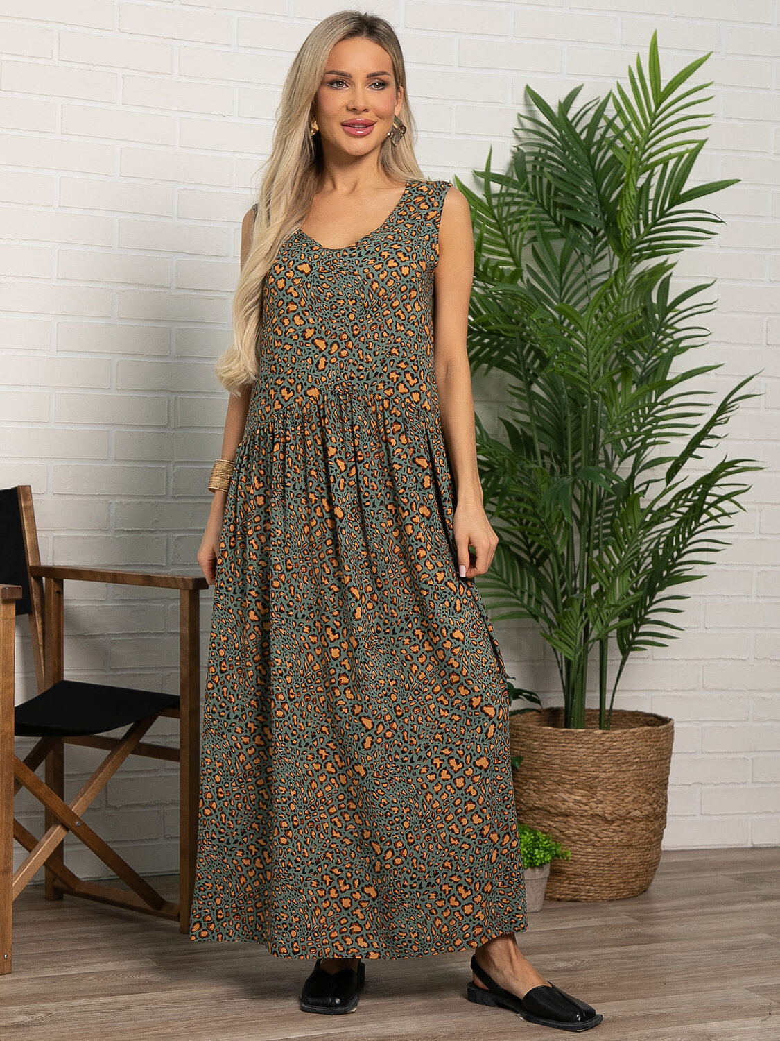 LT Collection Сарафан 594025 П15605-1М Зеленый