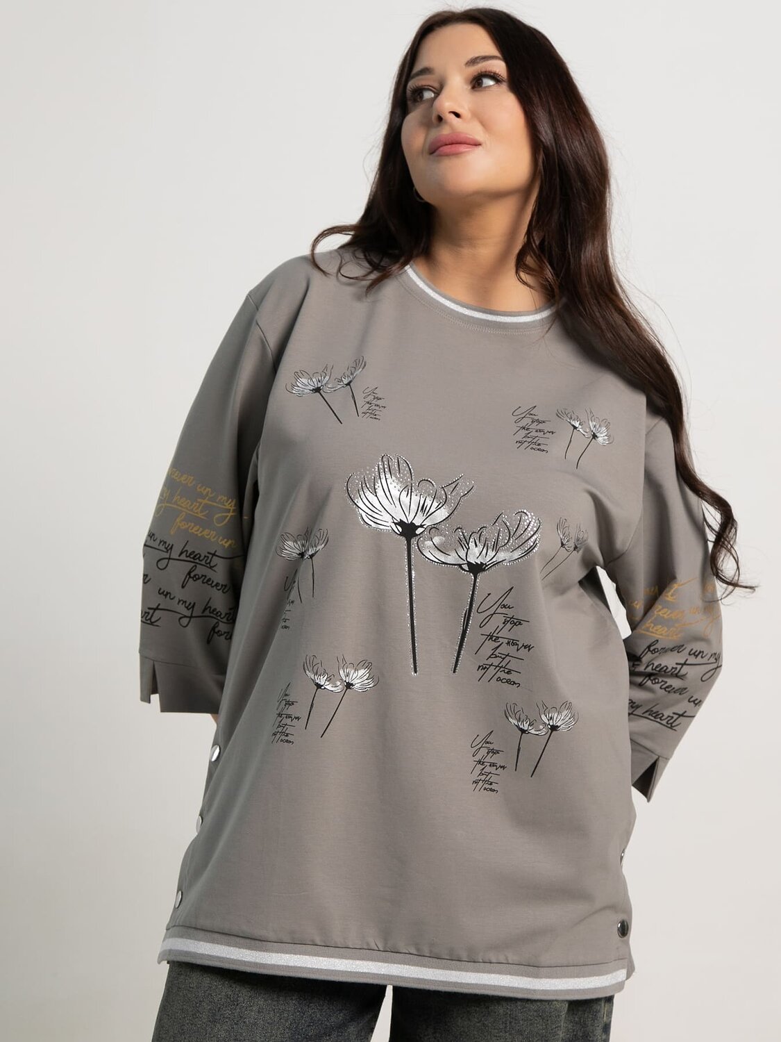 LT Collection Блуза 594026 Б15425-18М Серый