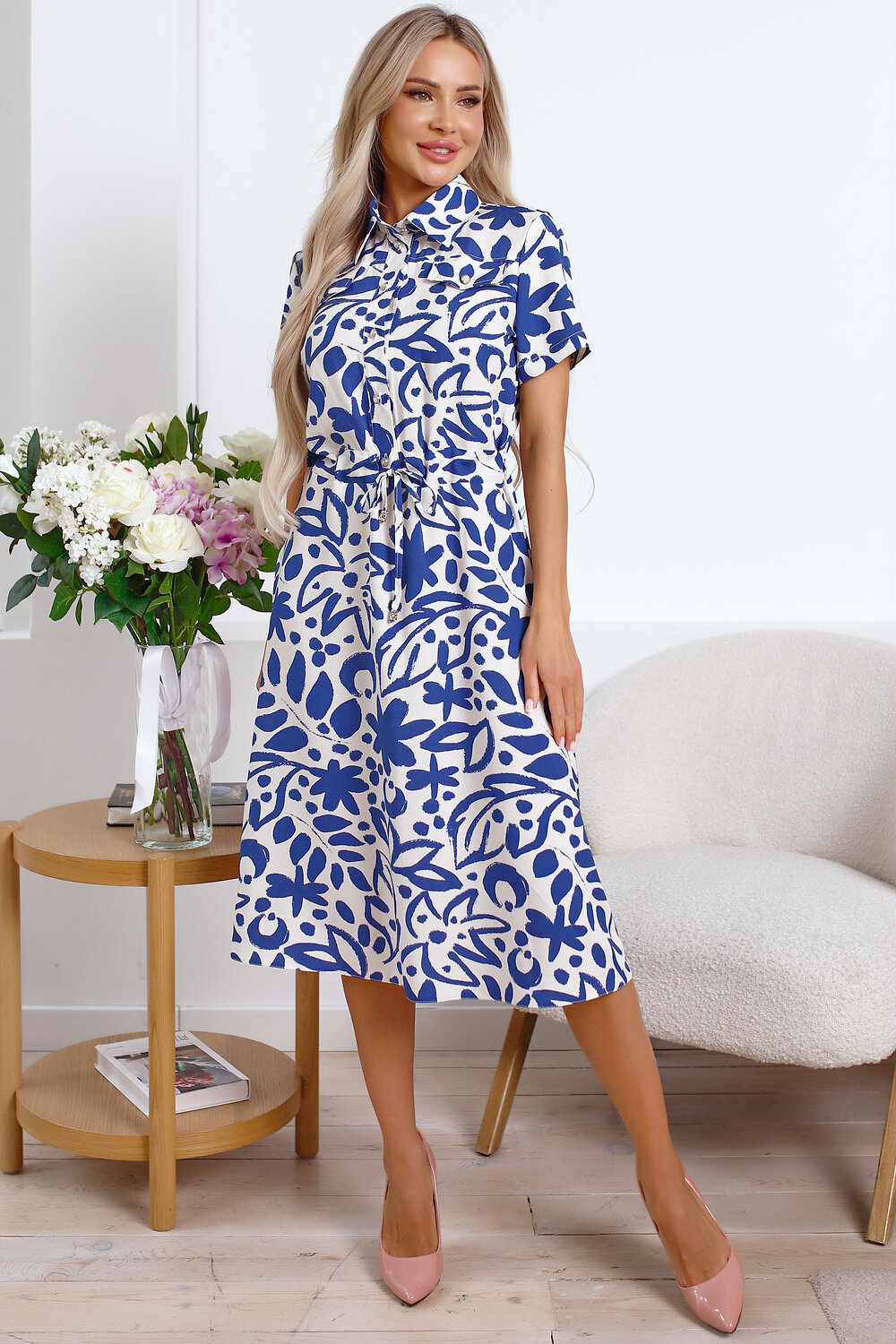 LT Collection Платье 594032 П15846-45М Синий