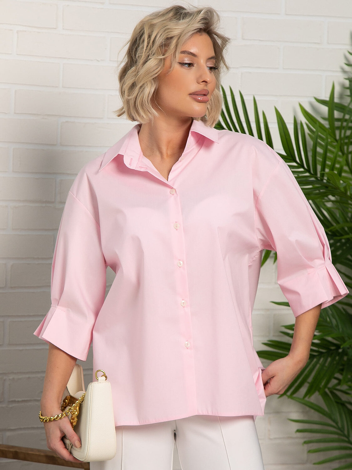 LT Collection Блуза 594051 Б15689-5М Розовый