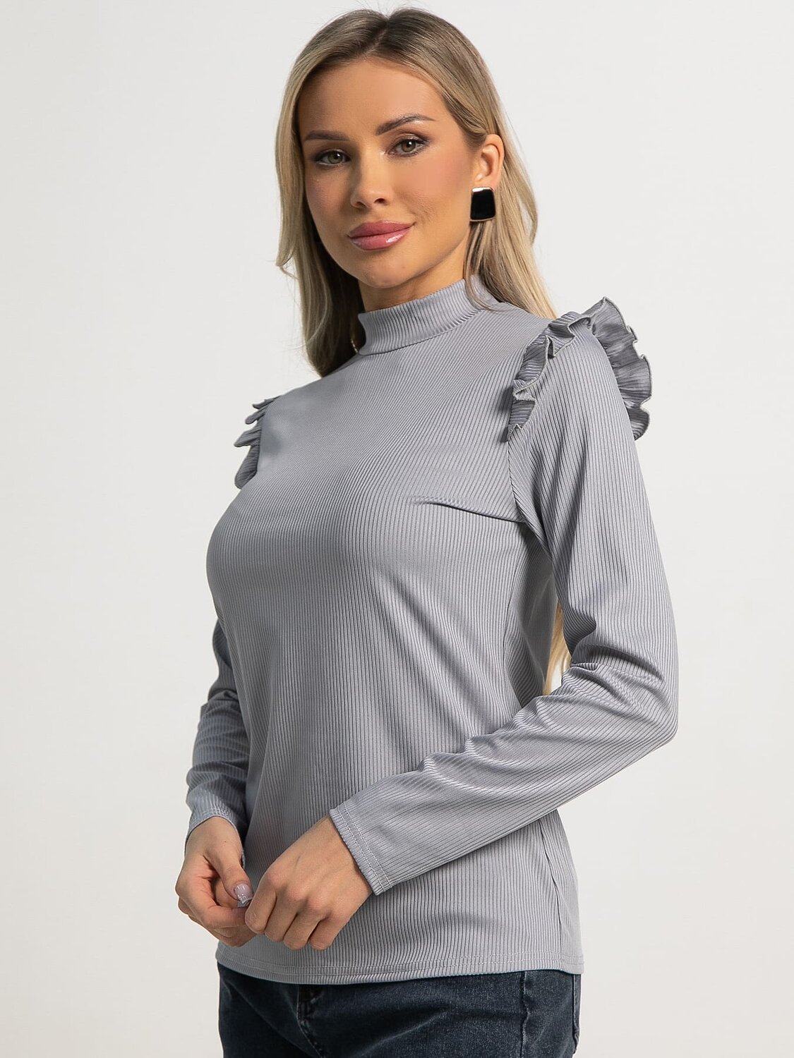 LT Collection Блуза 594069 Б15266-50М Серый