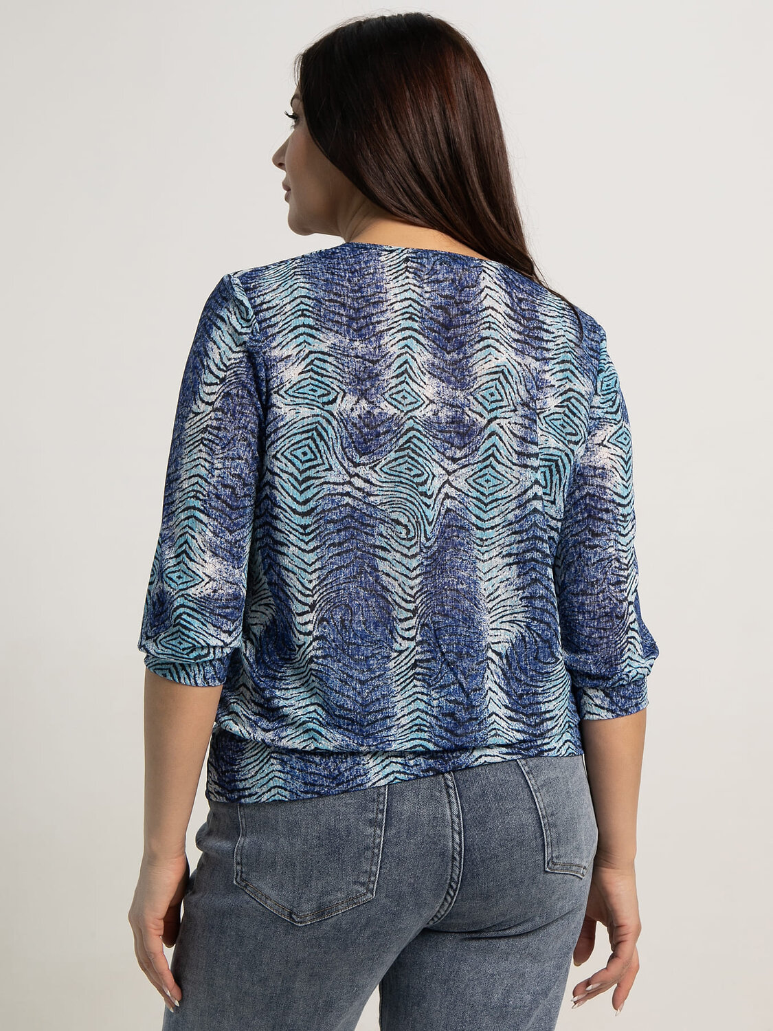 LT Collection Блуза 594071 Б15328-3М Синий