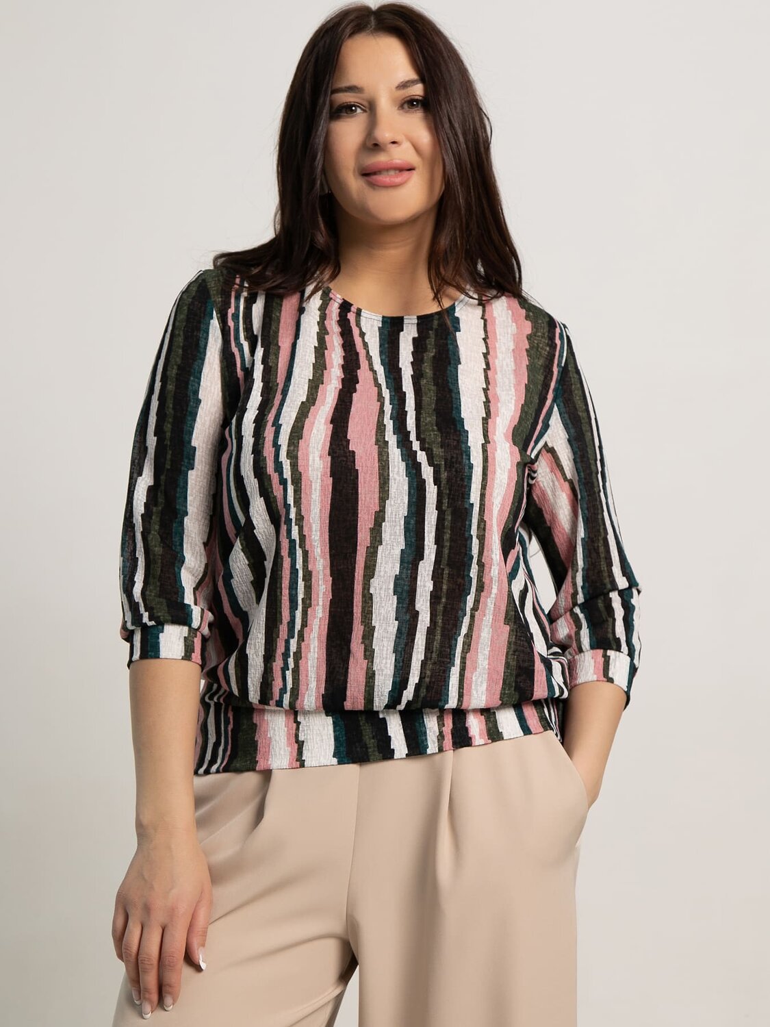 LT Collection Блуза 594072 Б15329-3М Белый