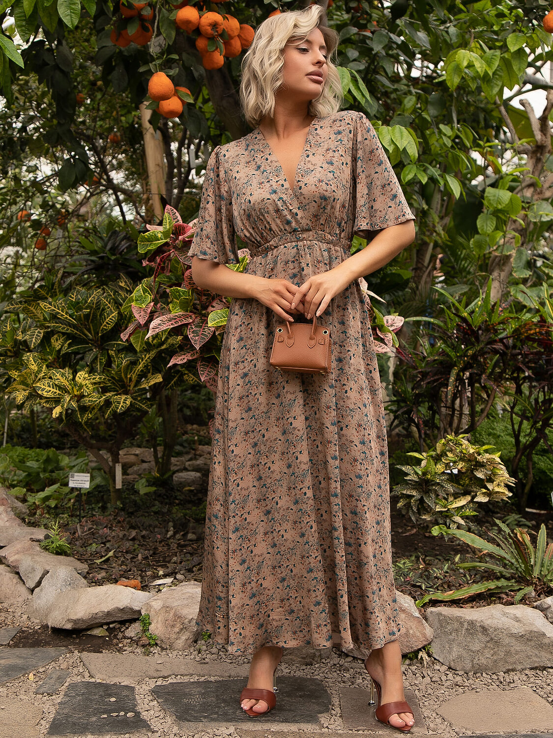 LT Collection Платье 594081 П15607-1М Бежевый