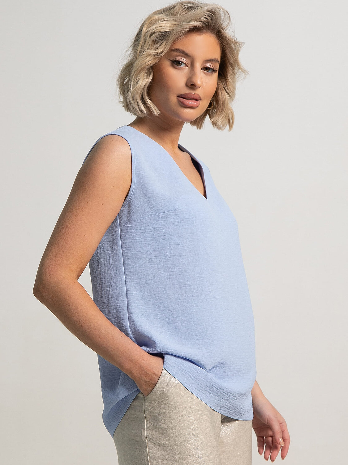 LT Collection Блуза 594088 Б15625-9М Голубой