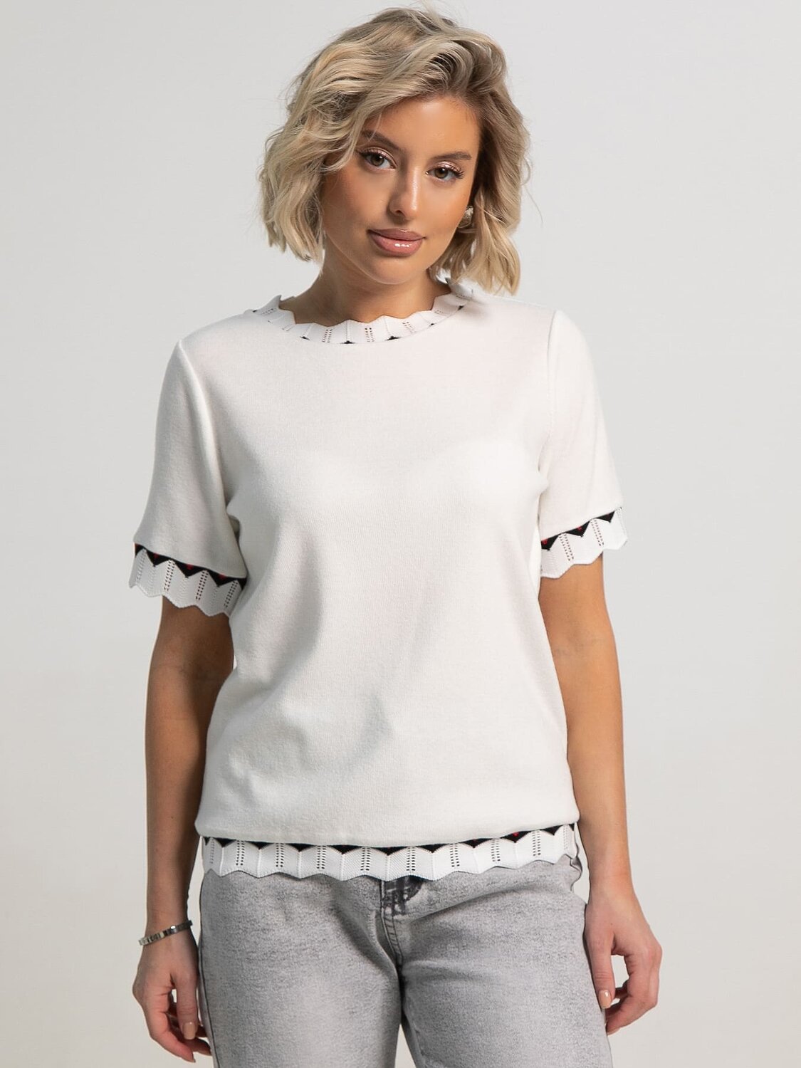 LT Collection Блуза 594102 Б15651-1М Белый