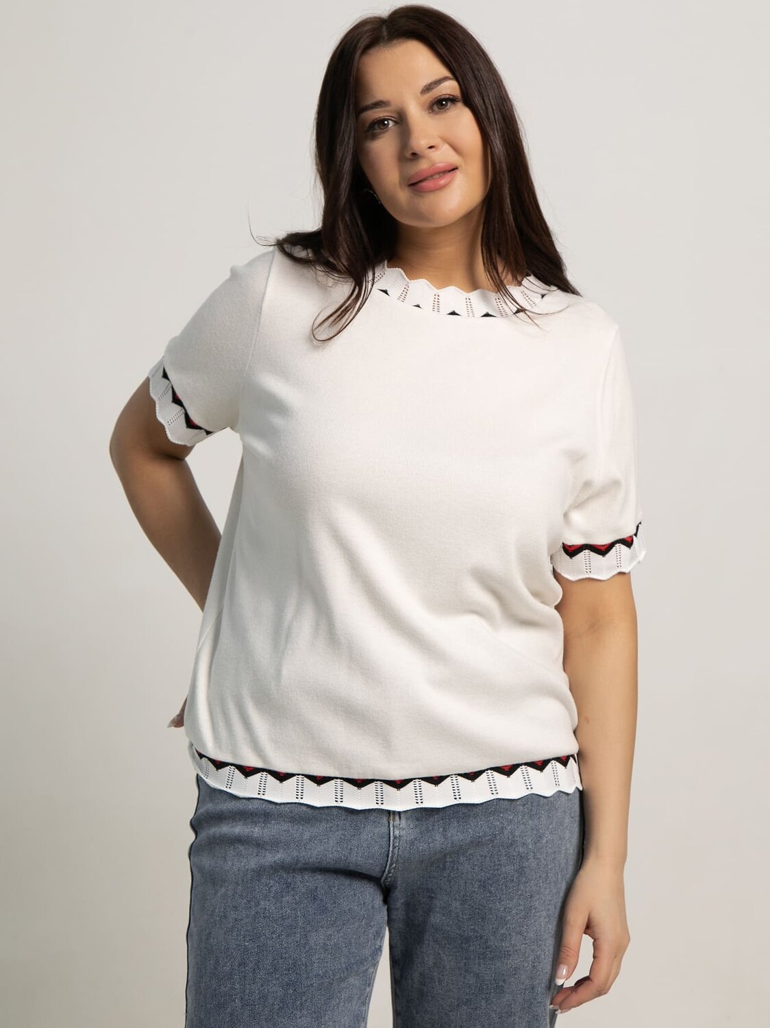 LT Collection Блуза 594102 Б15651-1М Белый