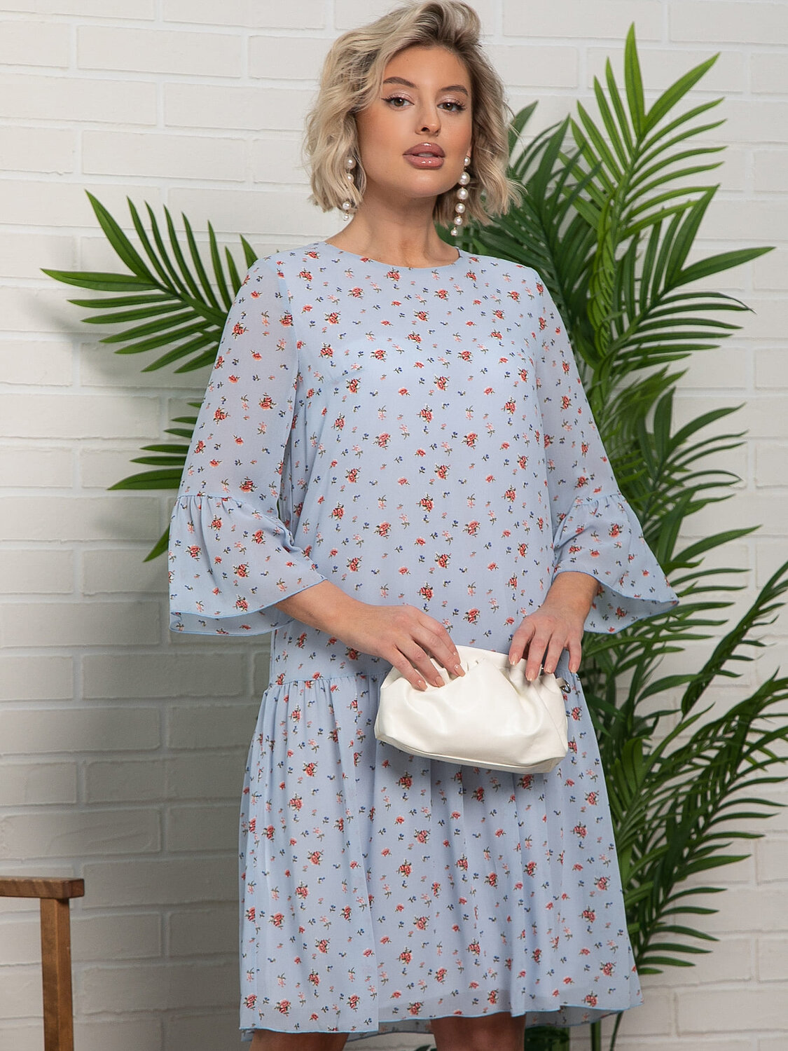 LT Collection Платье 594109 П15615-6М Голубой