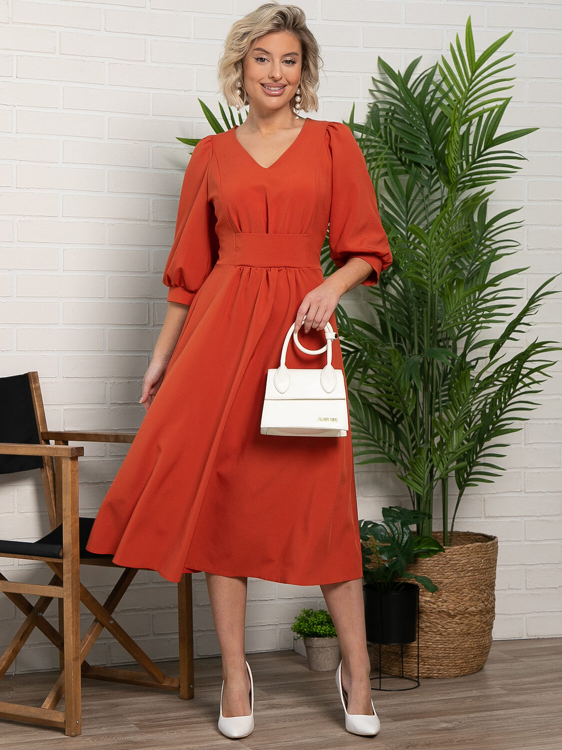 LT Collection Платье 594110 П15624-18М Оранжевый