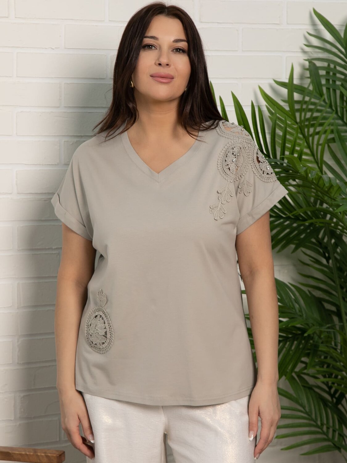 LT Collection Блуза 594119 Б15656-20М Бежевый