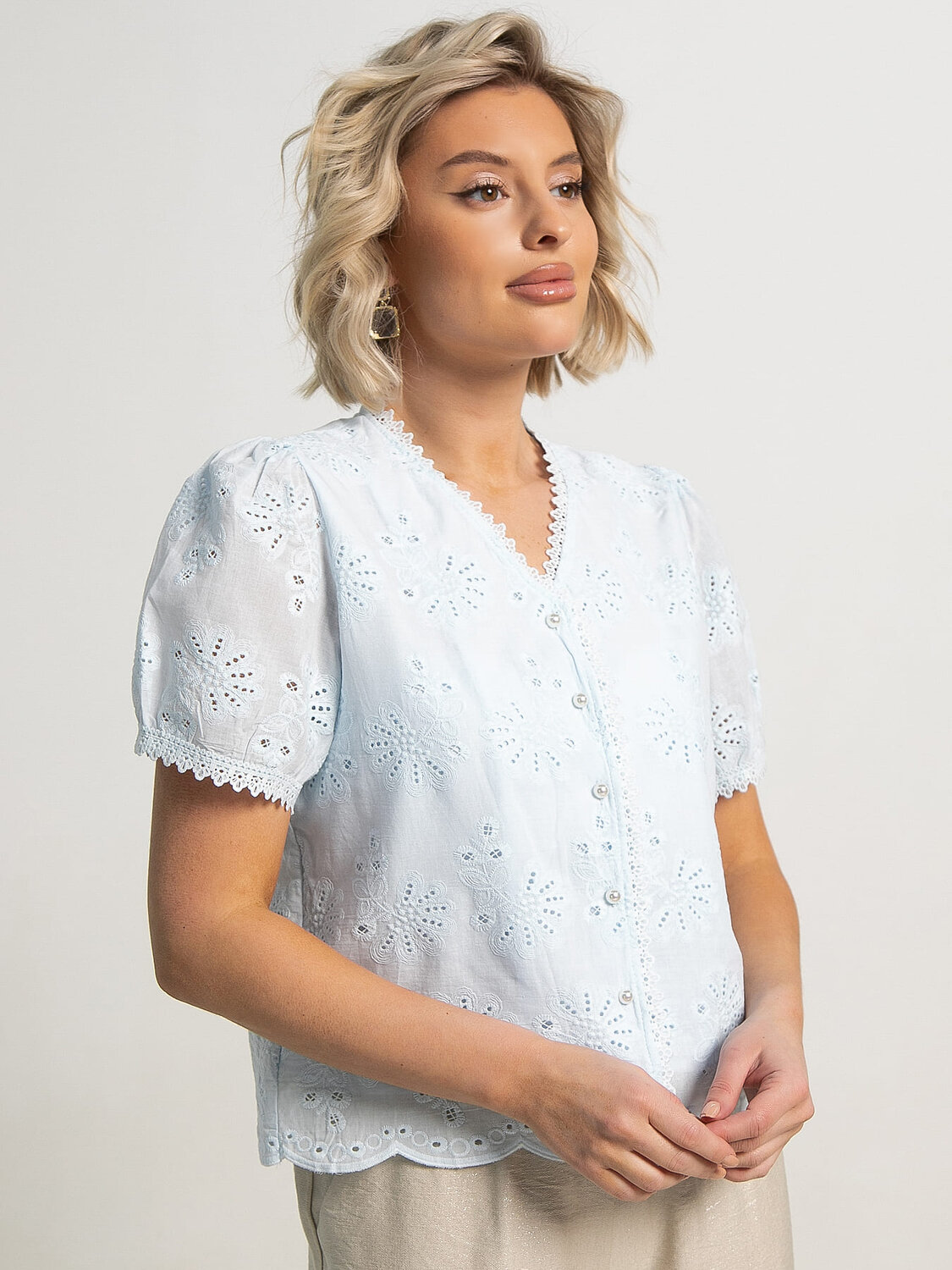 LT Collection Блуза 594123 Б15748-7М Голубой