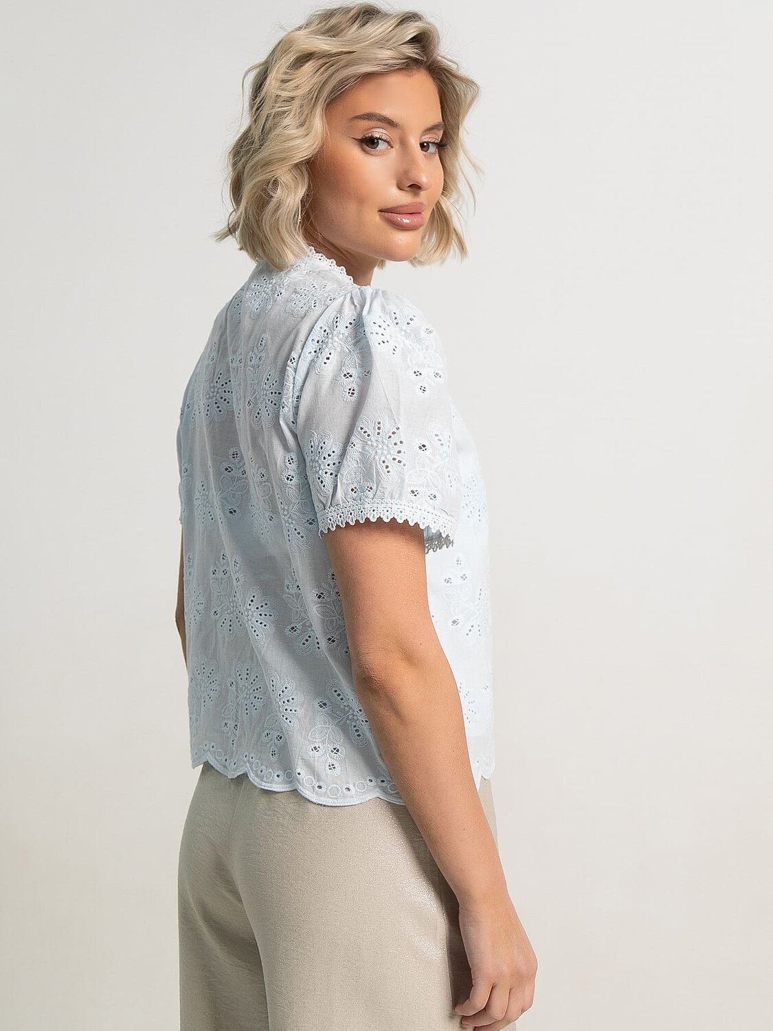LT Collection Блуза 594123 Б15748-7М Голубой