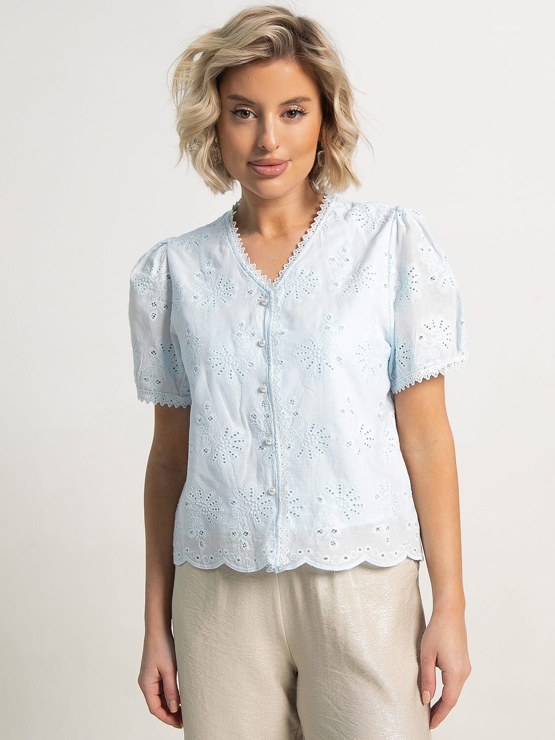 LT Collection Блуза 594123 Б15748-7М Голубой