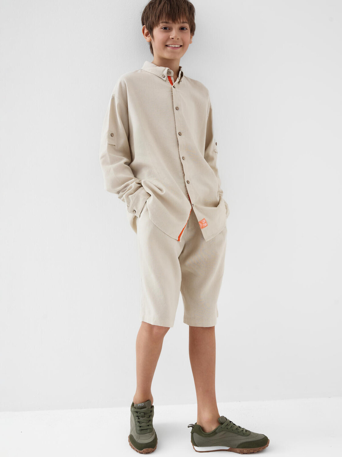 PLAYTODAY Рубашка 594192 12611393 beige
