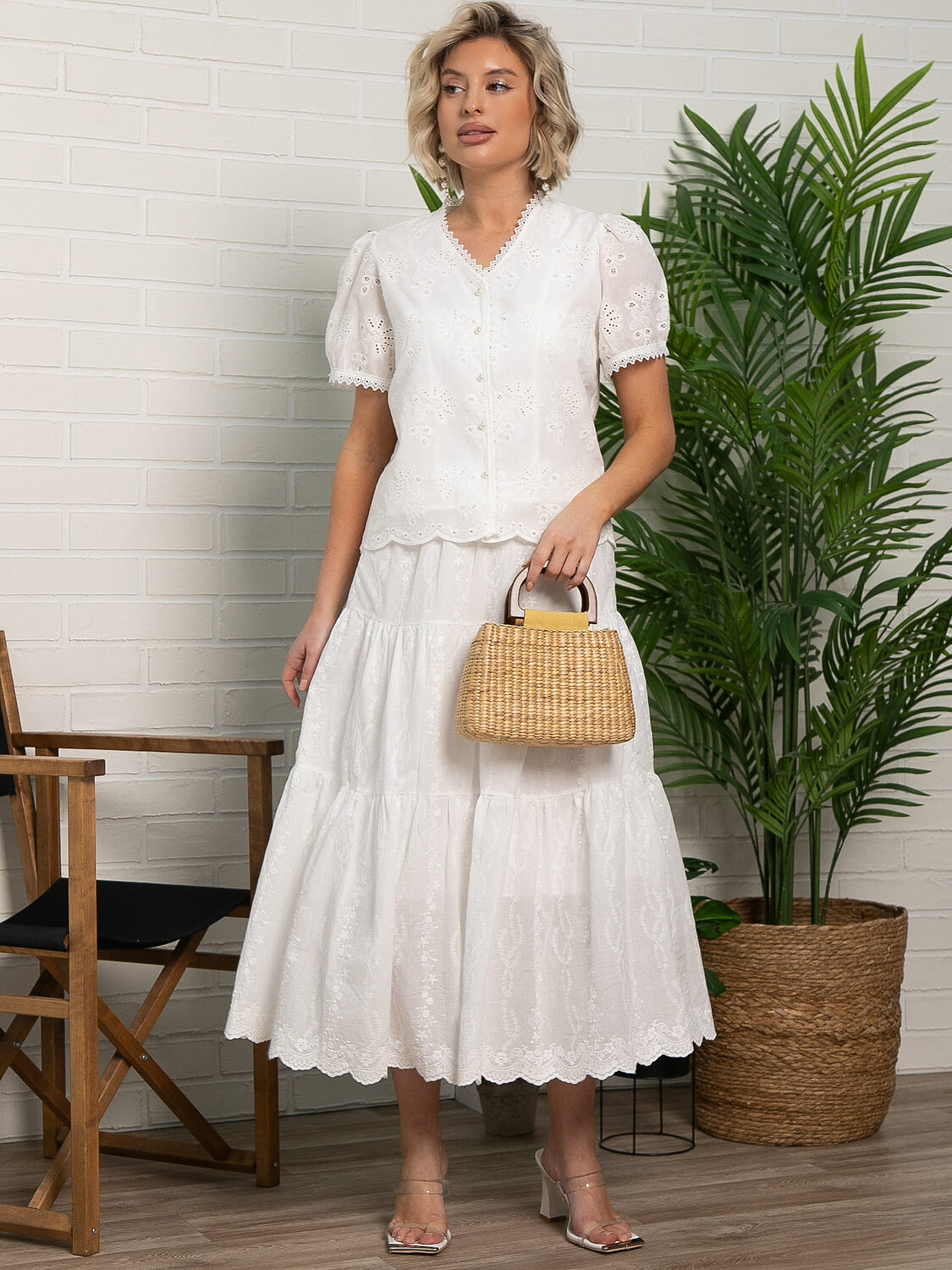 LT Collection Юбка 594391 Ю15750-7М Белый