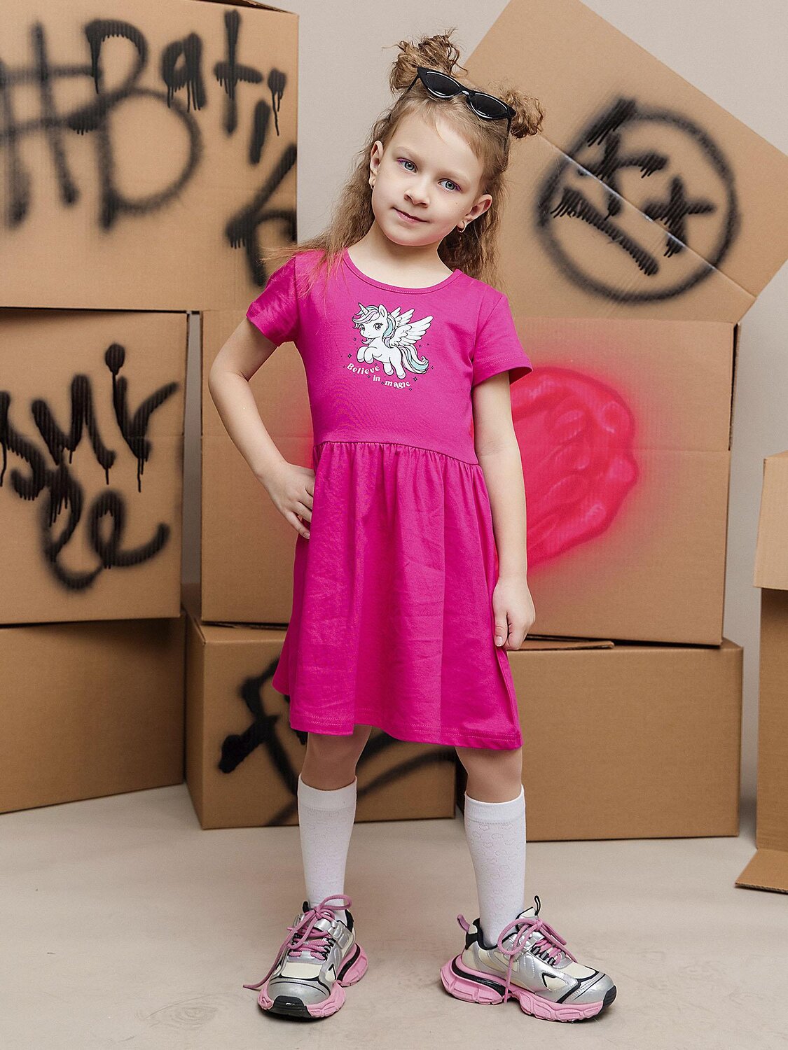 BATIK Платье 594486 030_БК25 Фуксия