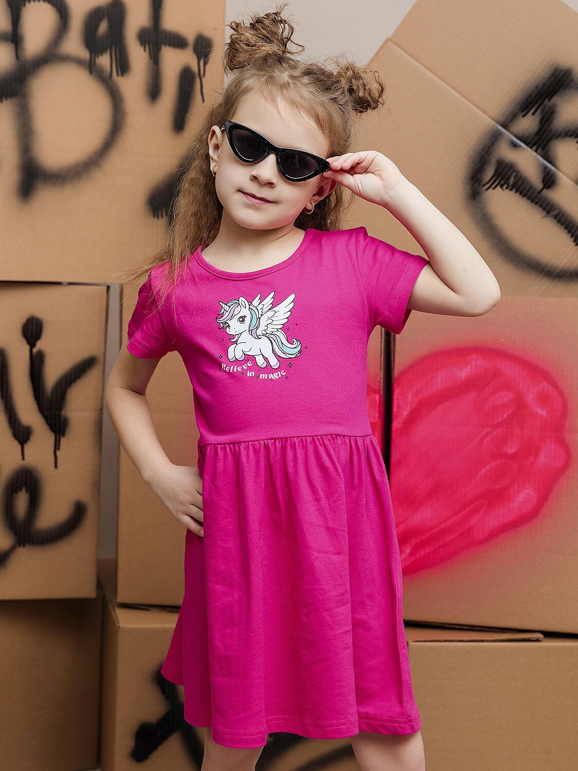 BATIK Платье 594486 030_БК25 Фуксия