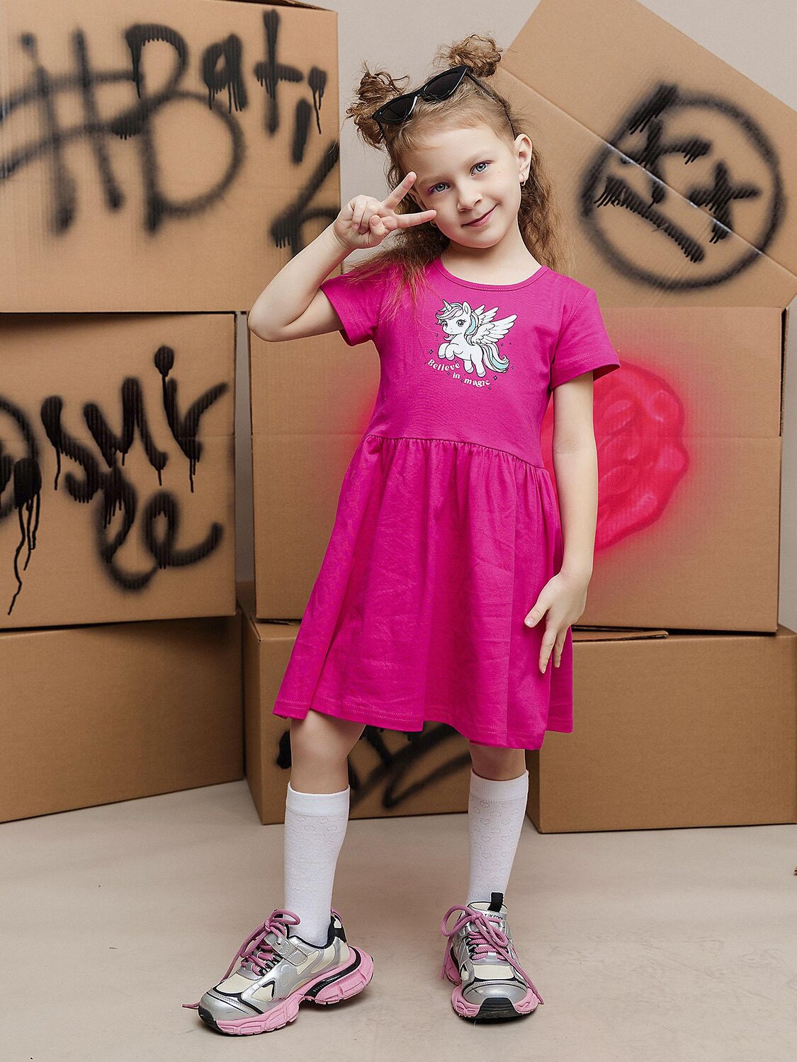 BATIK Платье 594486 030_БК25 Фуксия