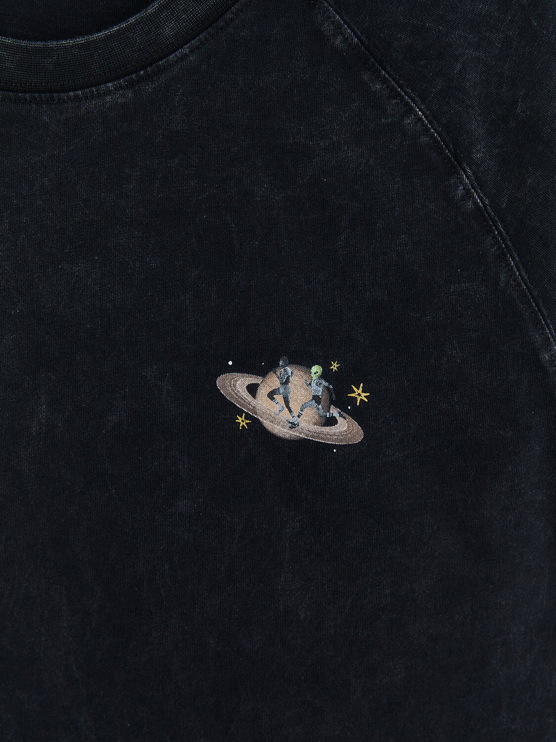 MARK FORMELLE Футболка 594879 111886 ACID WASH на черном +печать