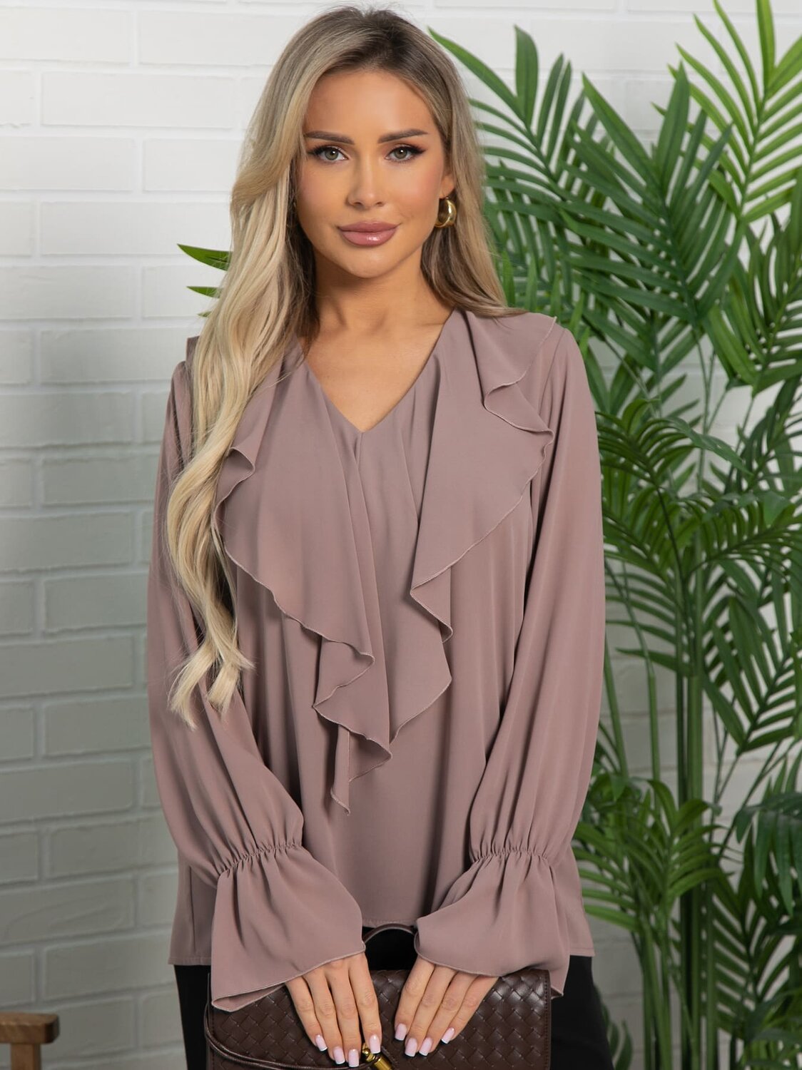 LT Collection Блуза 594950 Б15659-8М Коричневый