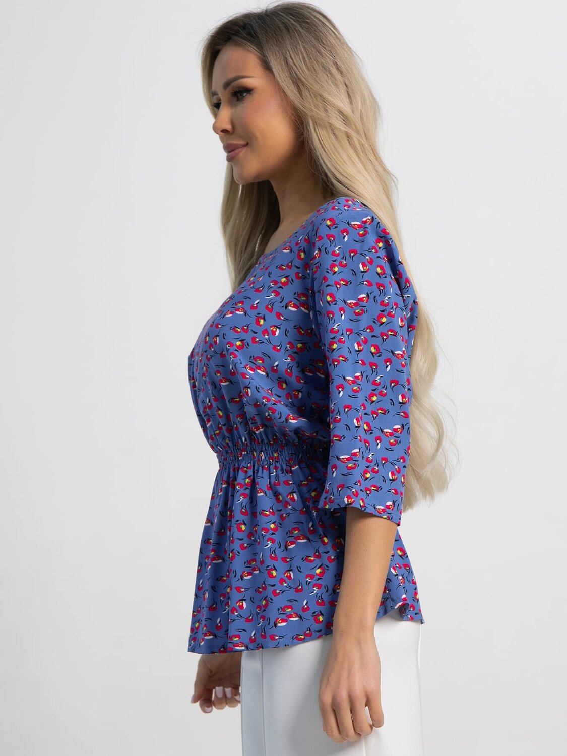LT Collection Блуза 594952 Б15662-47М Синий