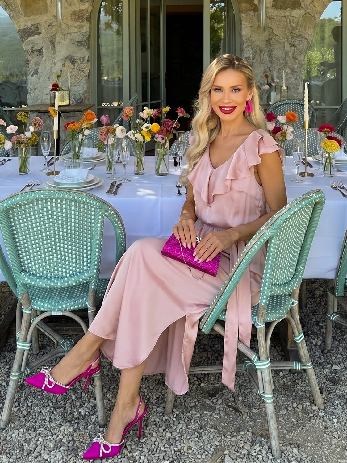 LT Collection Платье 594974 П15841-4М Розовый
