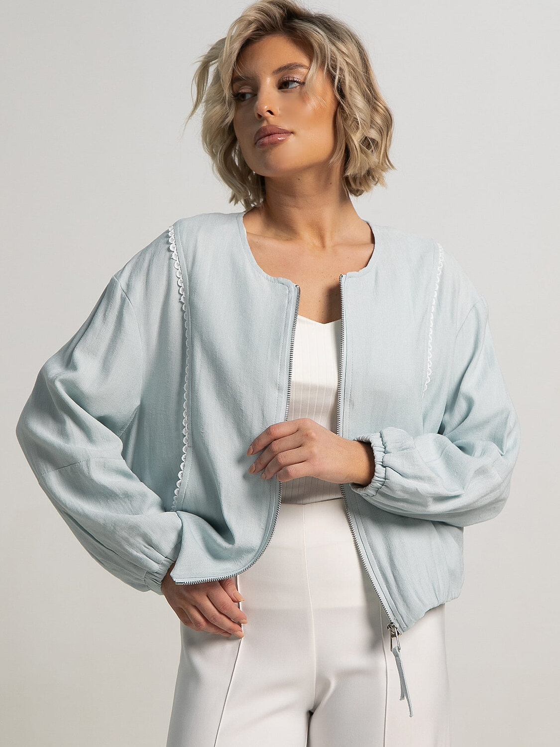LT Collection Бомбер 594992 Б15755-7М Голубой