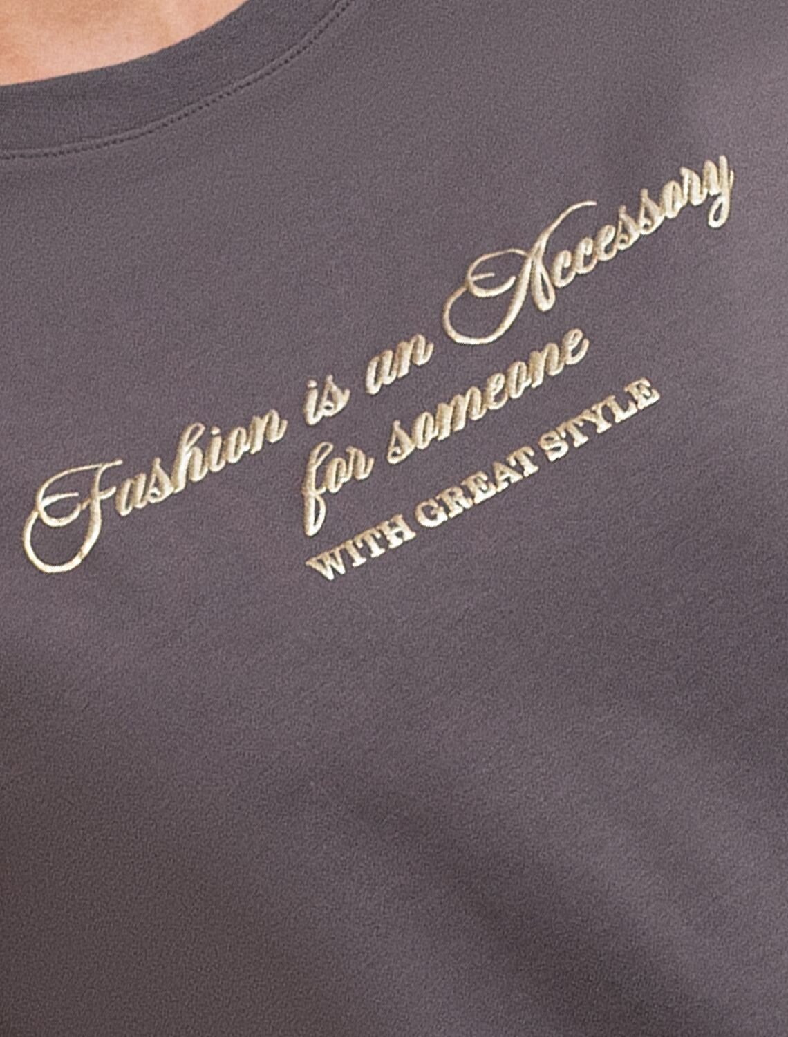 VILATTE Футболка 595024 D49.094 серый_fashion