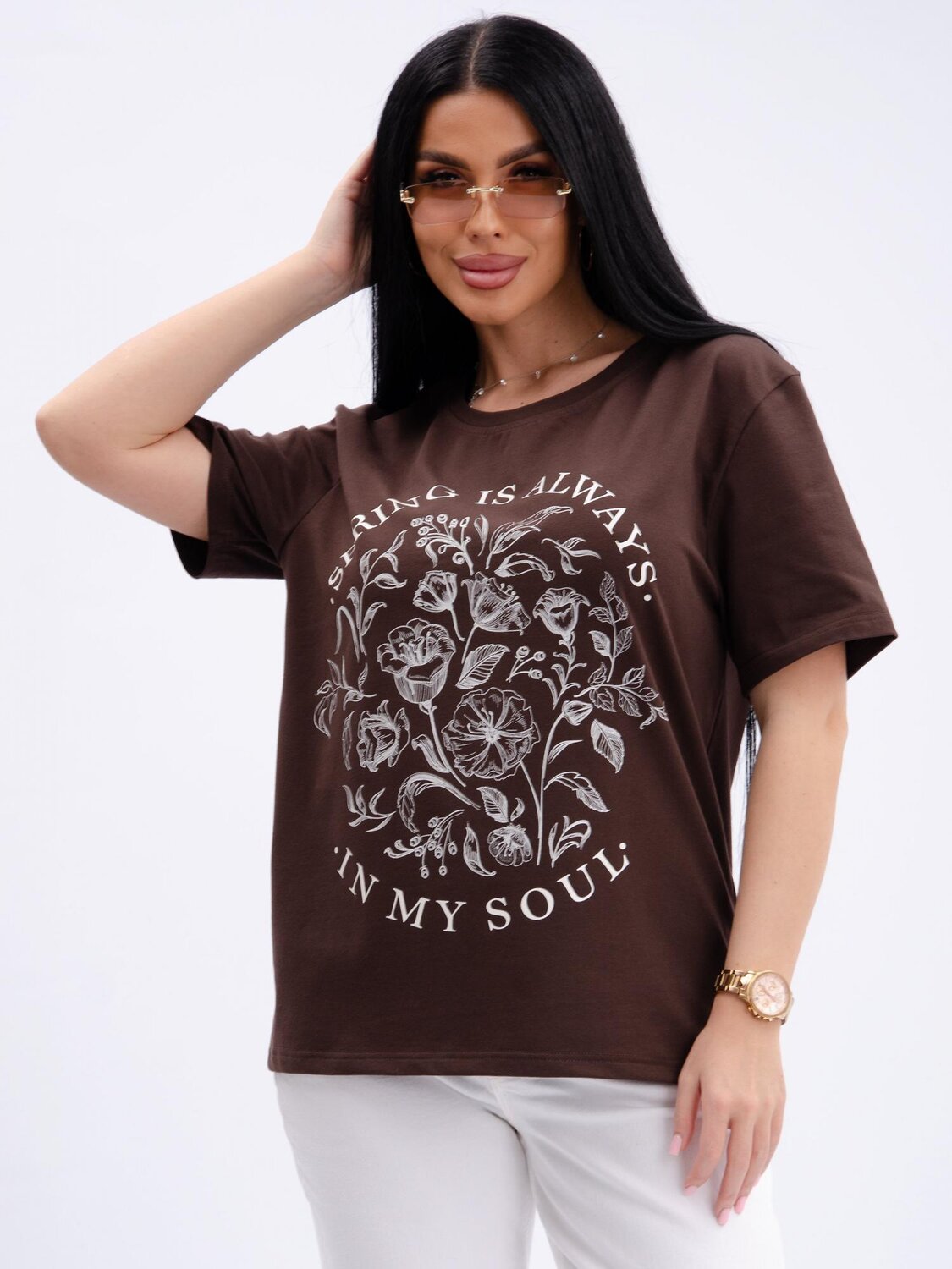 Malina Футболка 595075 ФЖ-46 шоколадный
