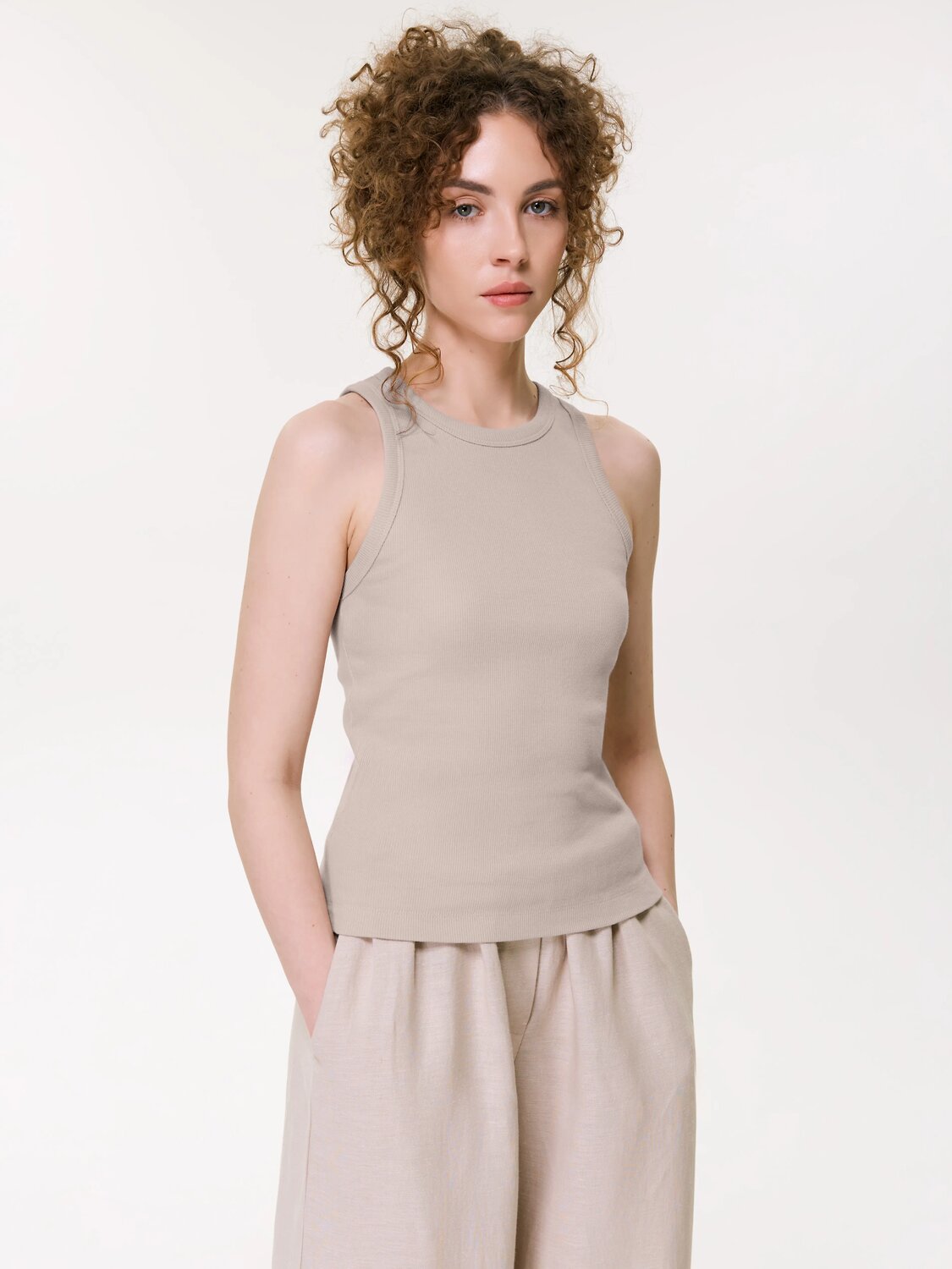 Conte elegant Майка 595162 BASIC COLLECTION LM 5022 (пакет) бежевый