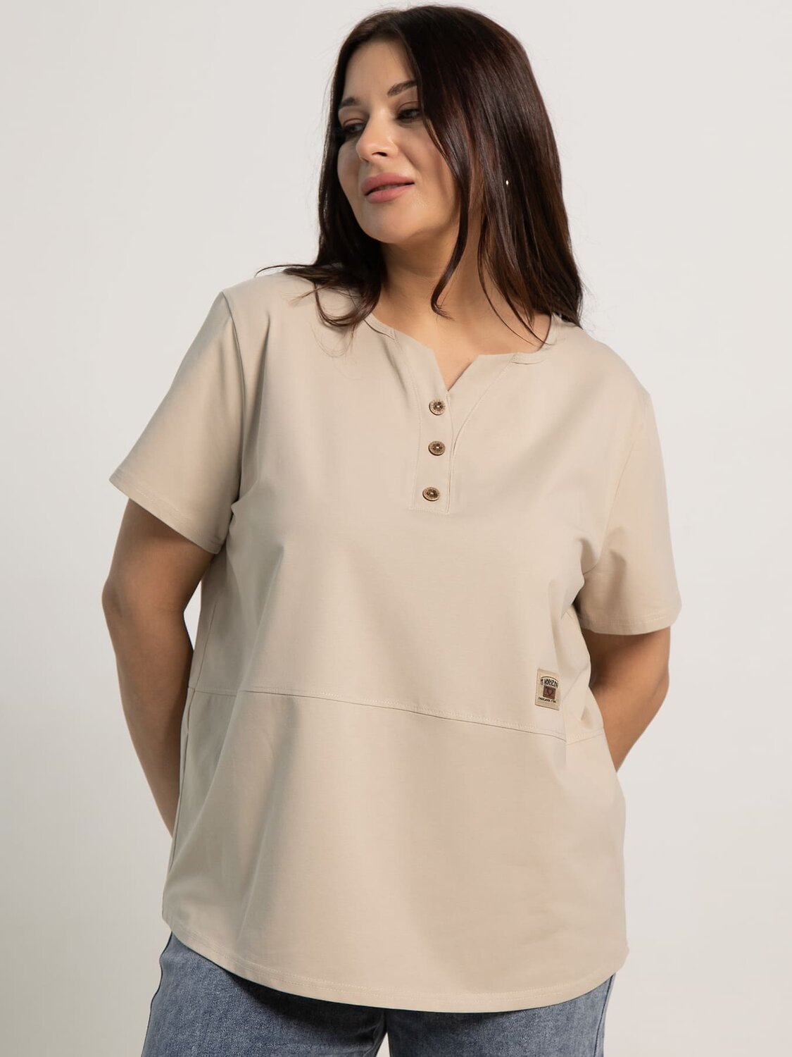 LT Collection Блуза 595285 Б15690-18М Бежевый