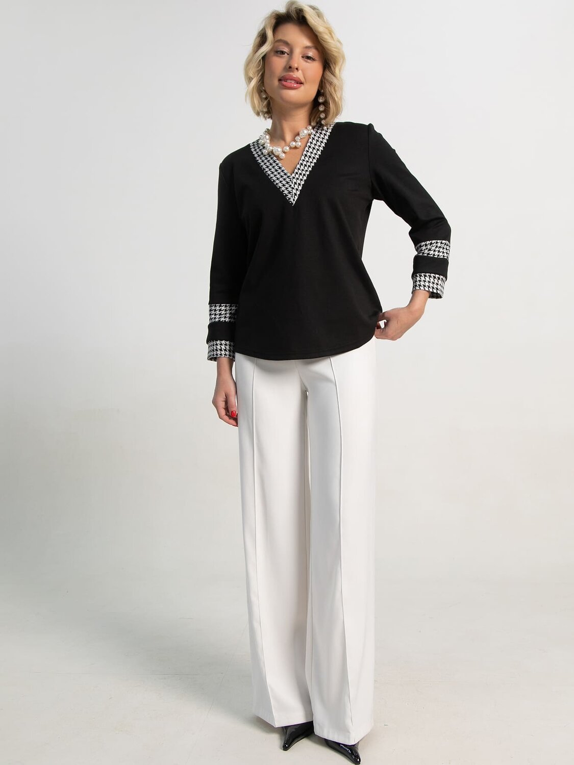 LT Collection Блуза 595382 Б15082-3М Черный