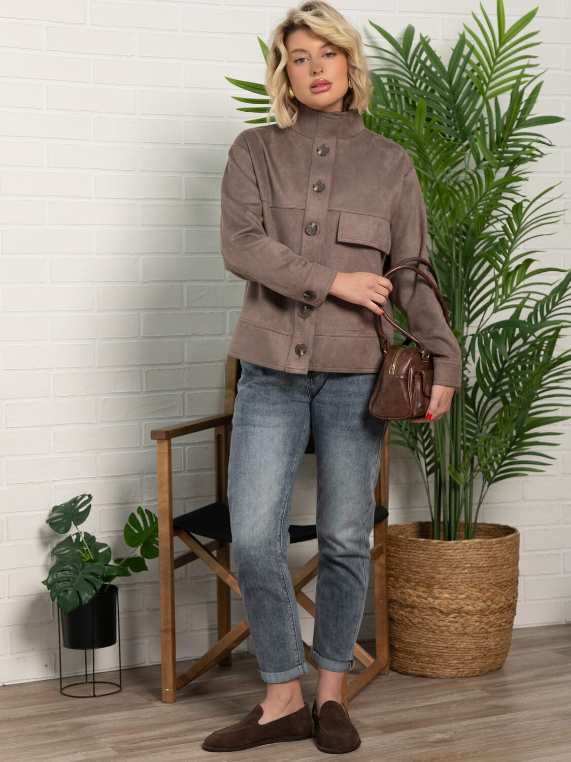 LT Collection Бомбер 595385 Б15521-2М Коричневый