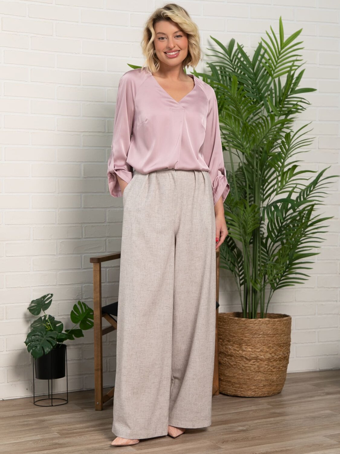 LT Collection Блуза 595389 Б15643-30М Розовый