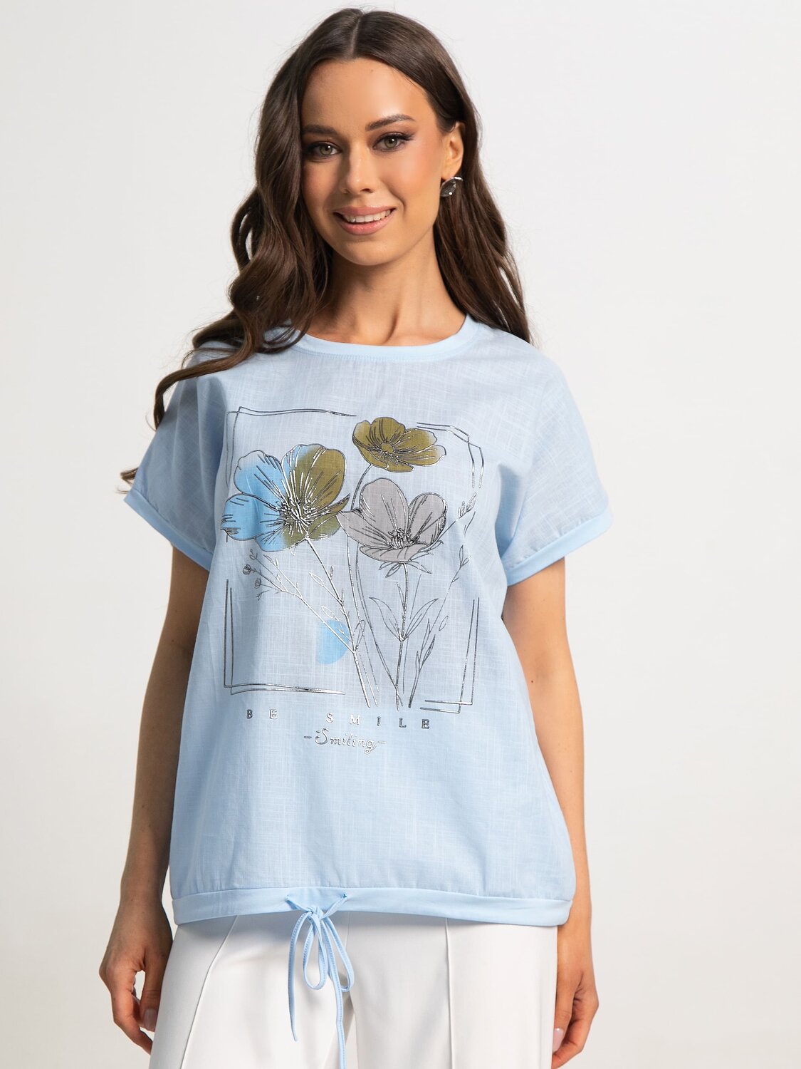 LT Collection Блуза 595419 Б15837-12М Голубой