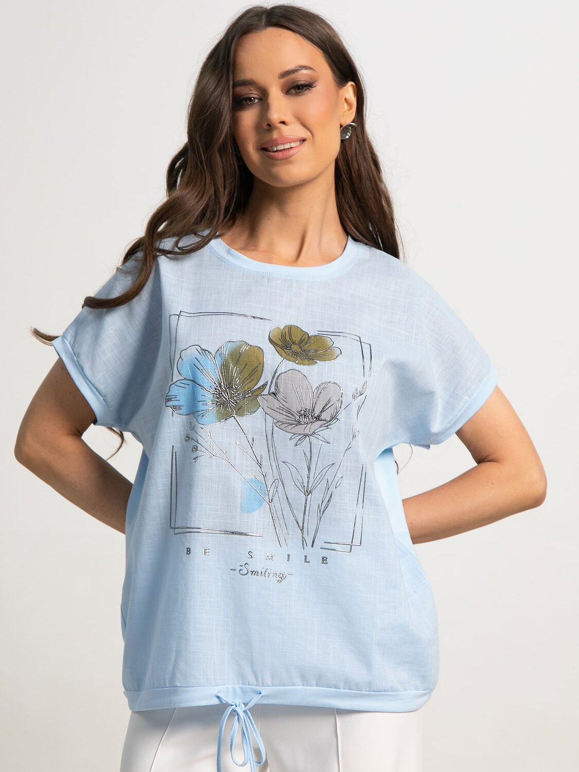 LT Collection Блуза 595419 Б15837-12М Голубой