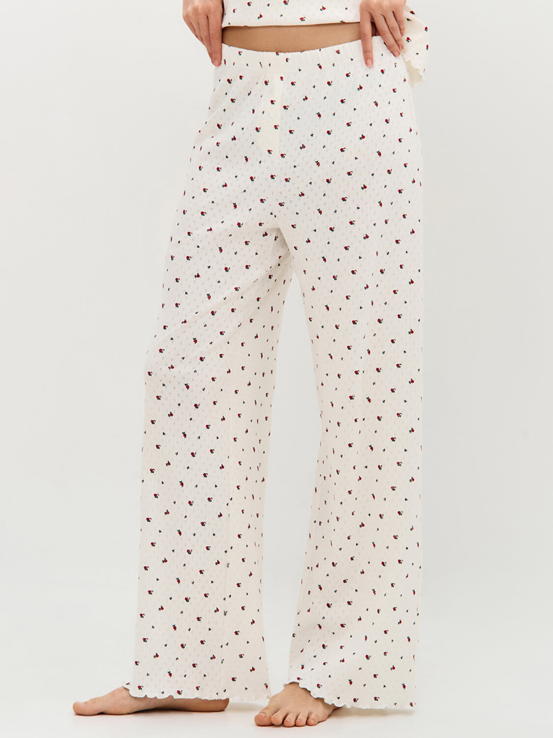 Omsa Пижама 595470 OmD 0250D POINTELLE PRINT, СО Avorio (Молочный)
