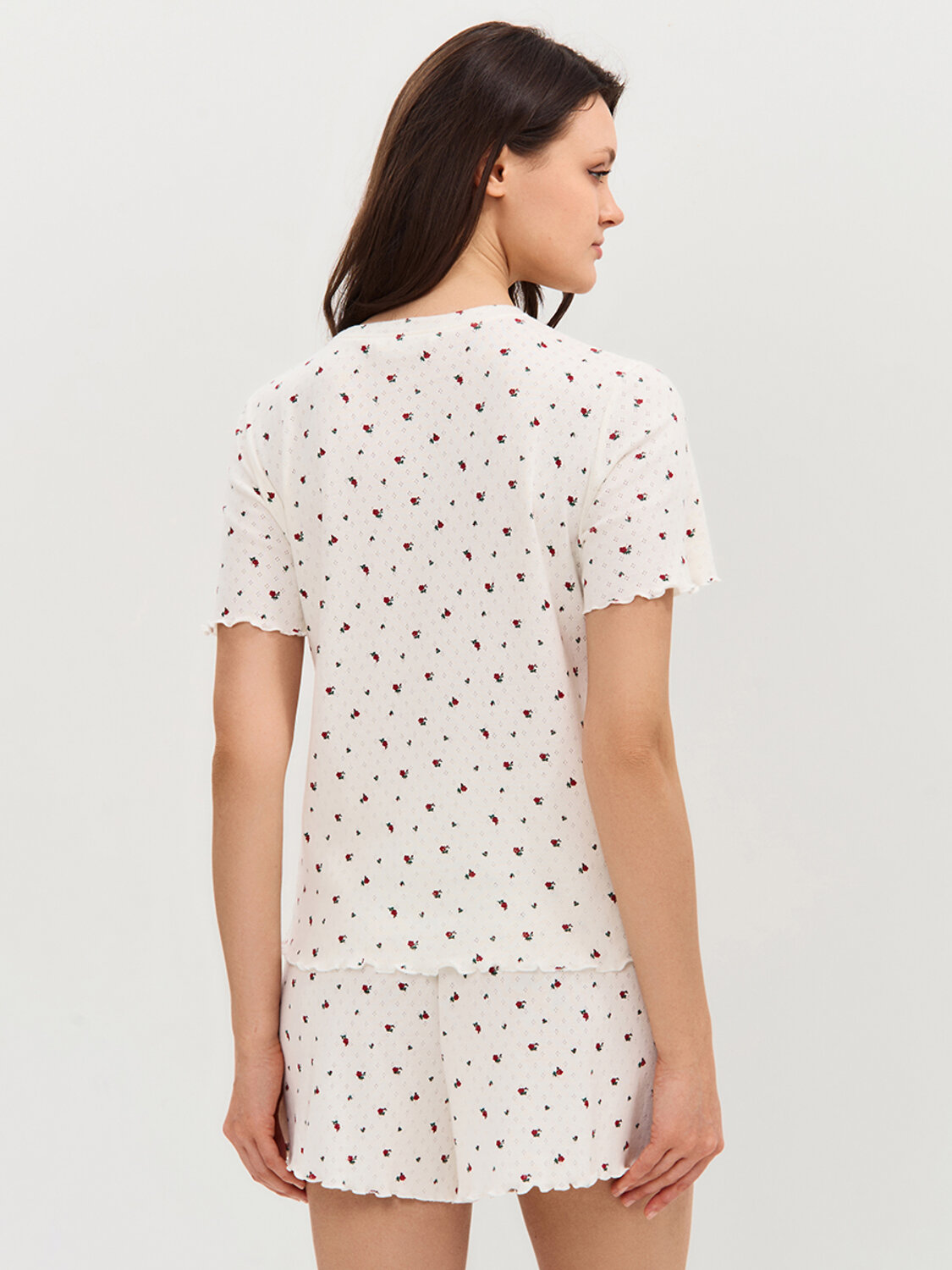 Omsa Пижама 595473 OmD 0260D POINTELLE PRINT, СО Avorio (Молочный)