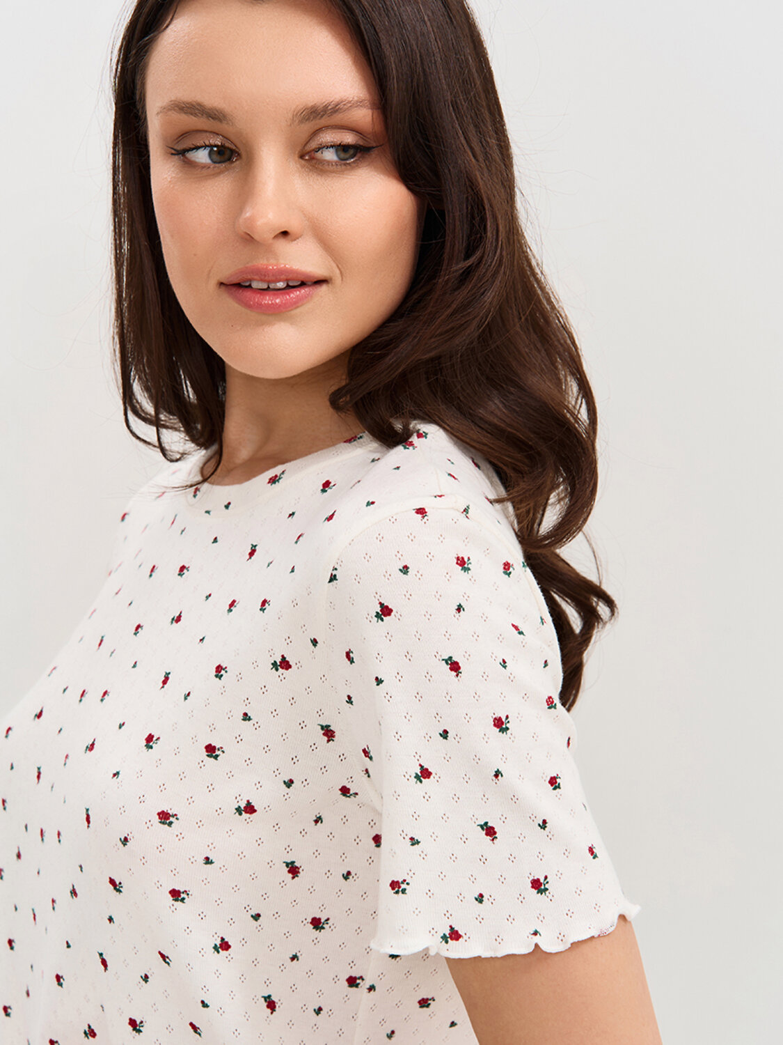 Omsa Пижама 595473 OmD 0260D POINTELLE PRINT, СО Avorio (Молочный)