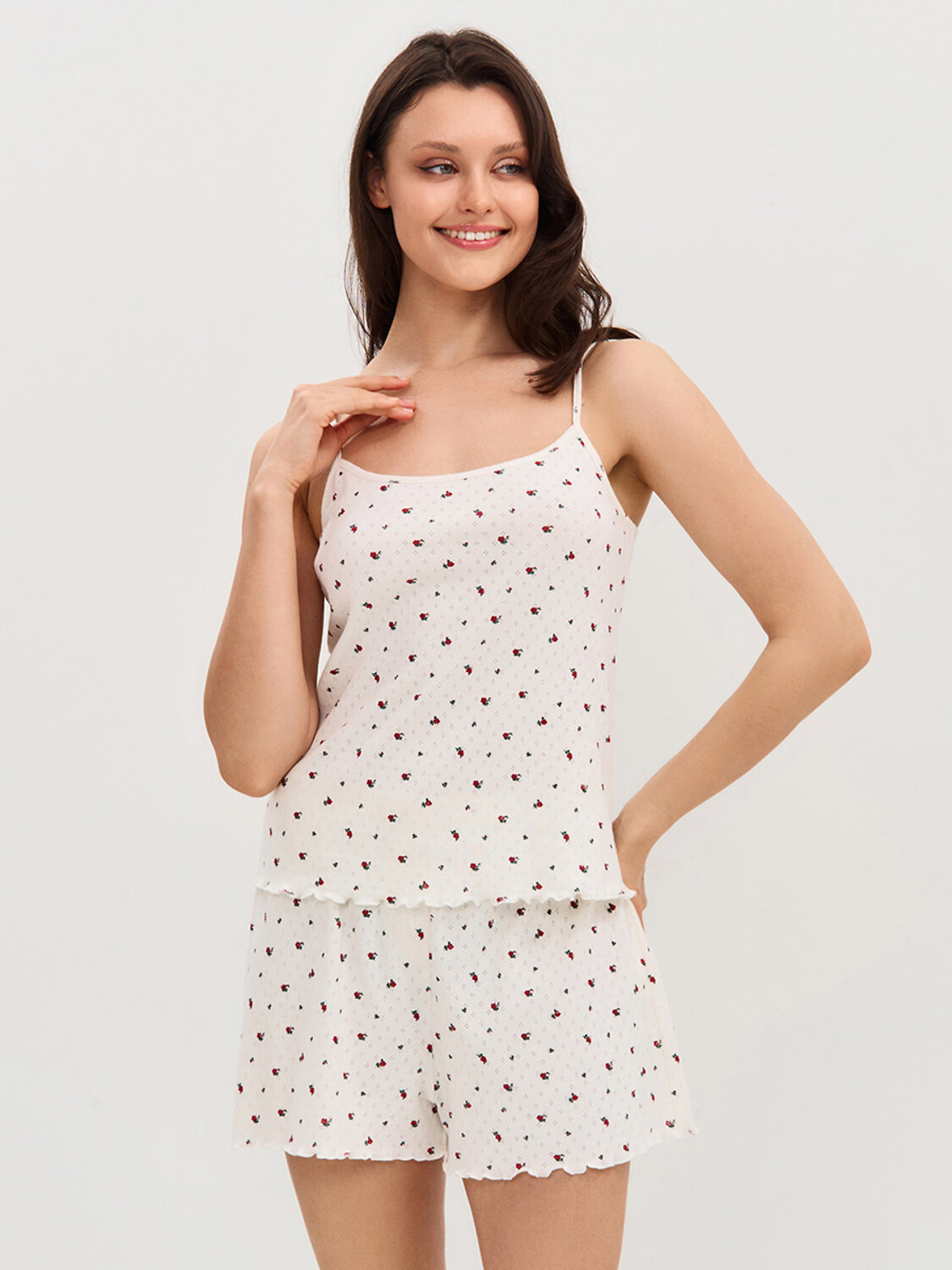 Omsa Пижама 595487 OmD 0207D POINTELLE PRINT, СО Rosa (Розовый)