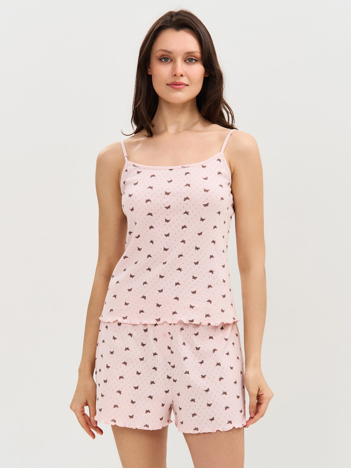 Omsa Пижама 595487 OmD 0207D POINTELLE PRINT, СО Rosa (Розовый)