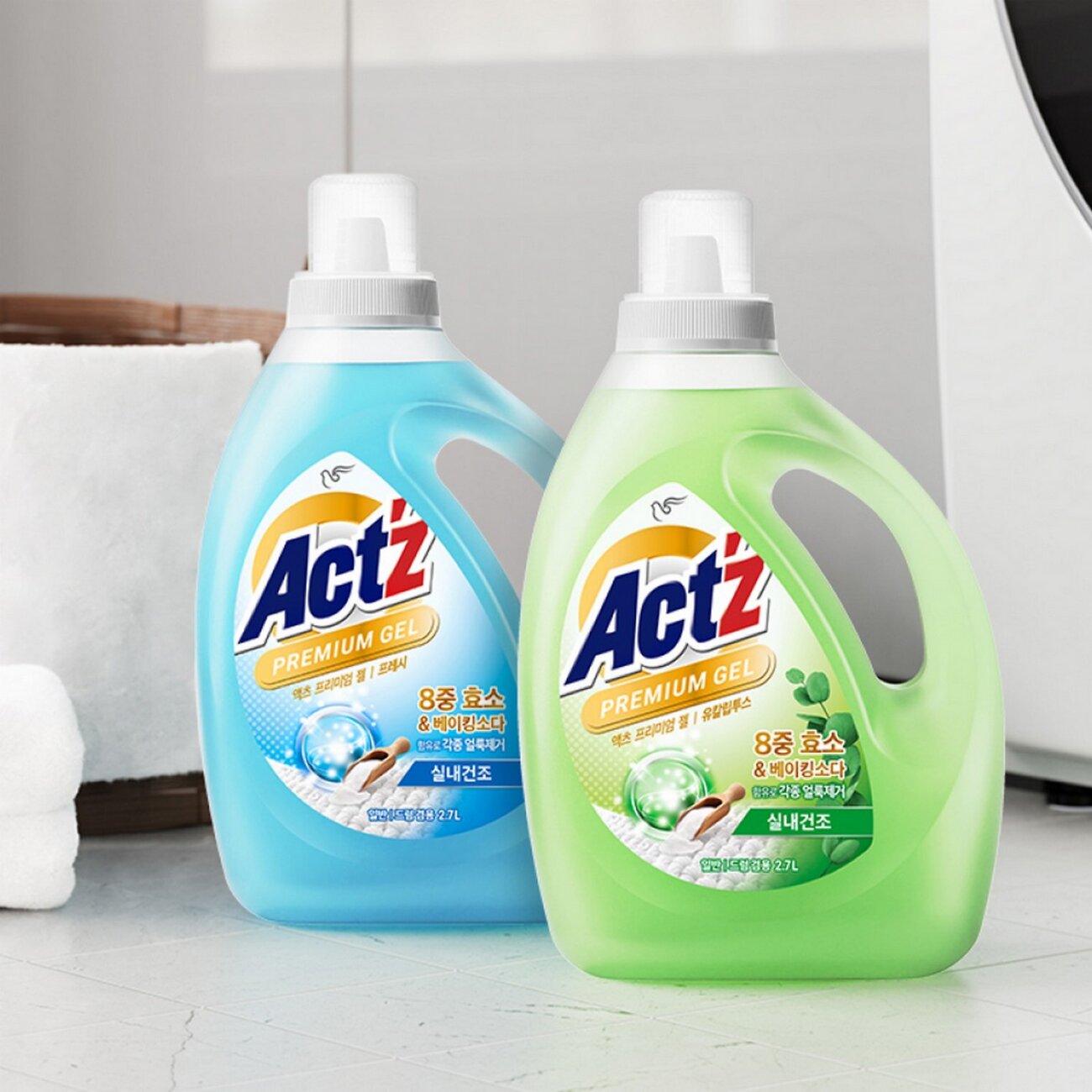 PIGEON Концентрированный гель для стирки с ароматом мяты / Act'z Premium Fresh, 2700 мл 595568 20759 