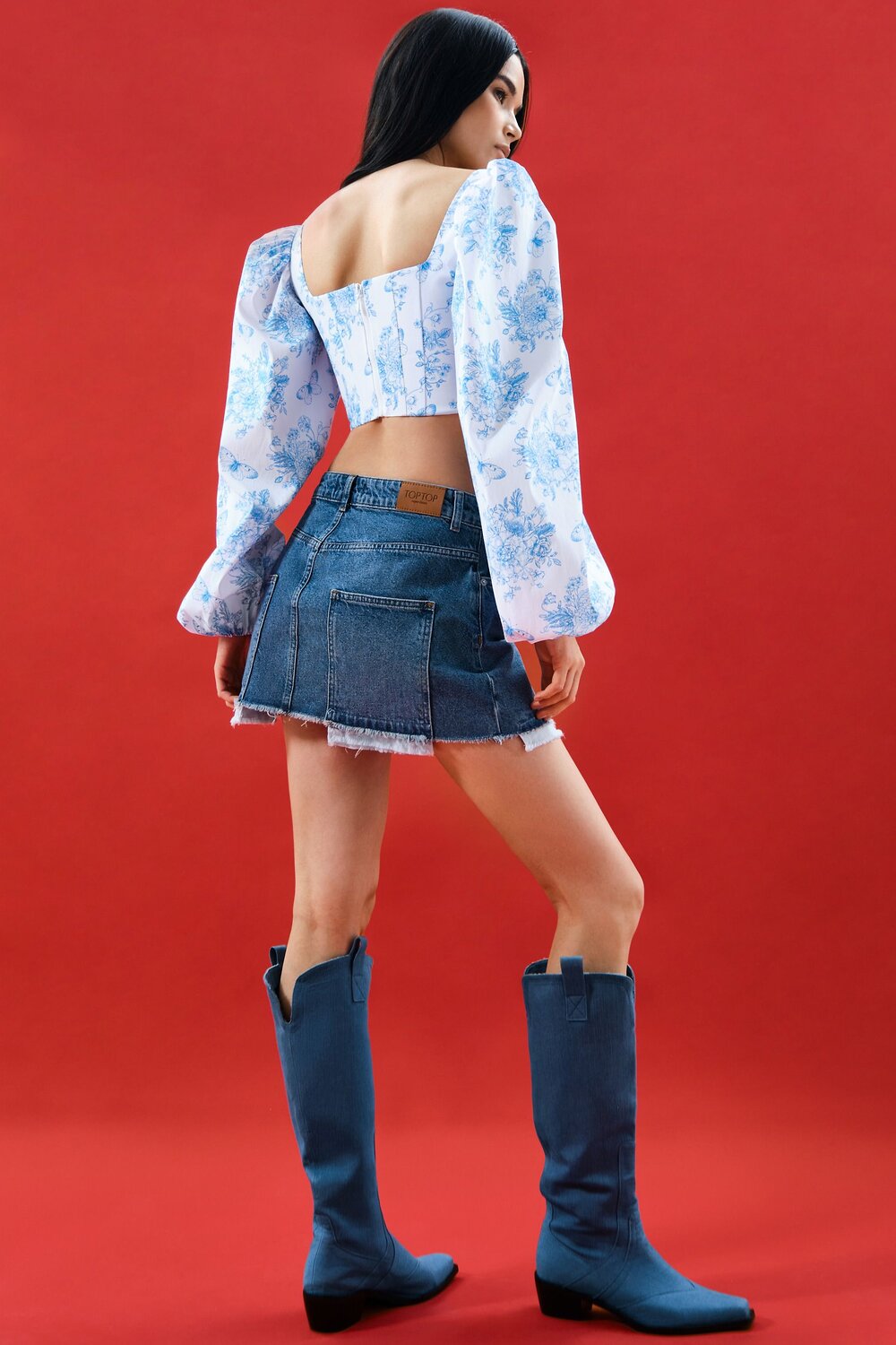 TOPTOP STUDIO Блуза 596027 TTS.020.13295.601.02574 Голубой