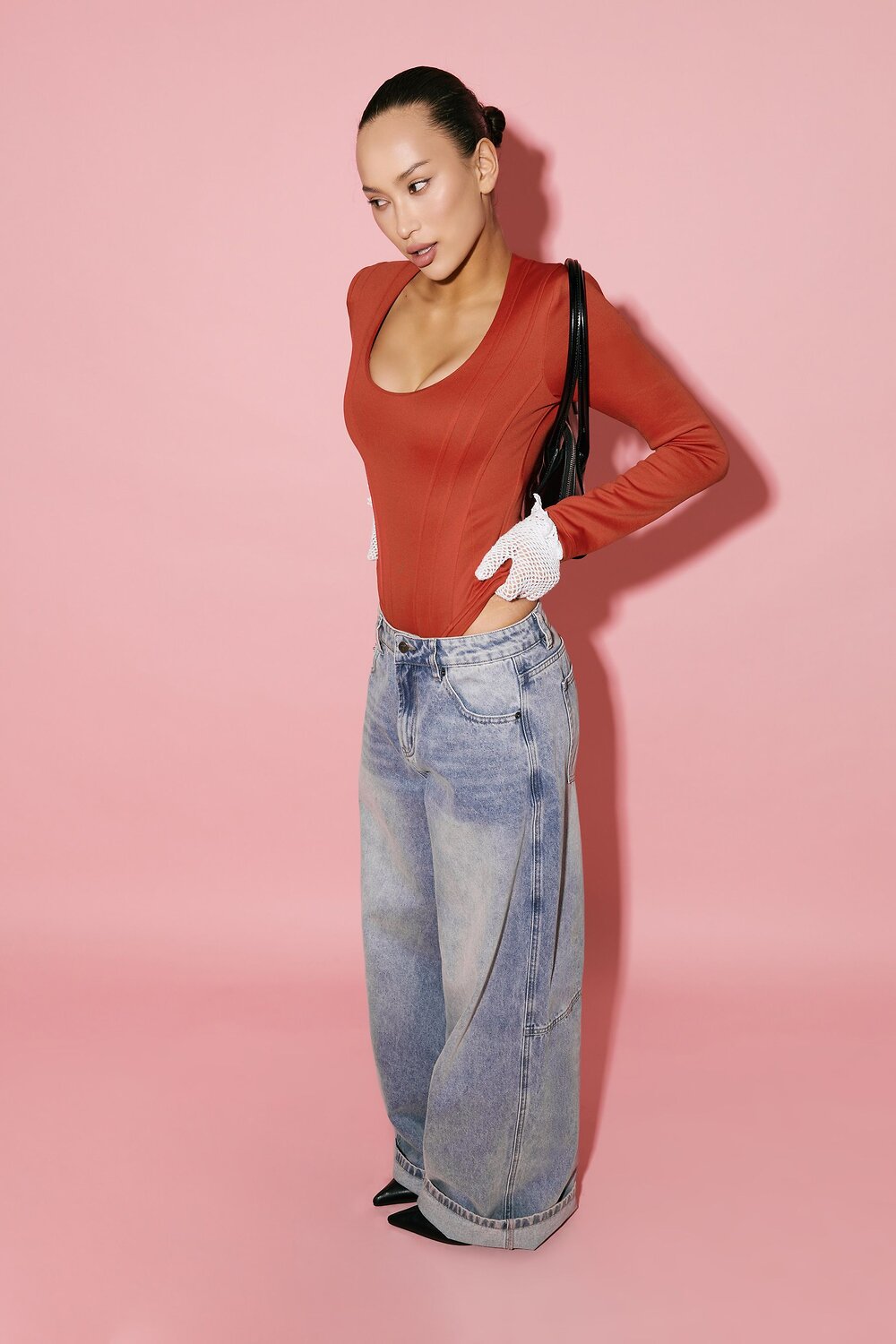 TOPTOP STUDIO Боди 596101 TTS.023.18296.320 Красный