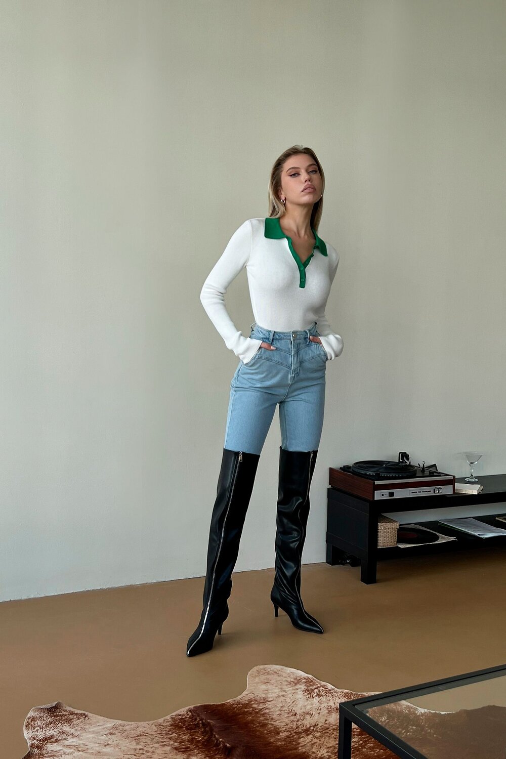 TOPTOP STUDIO Джинсы 596229 TTS.036.10130.600 Голубой