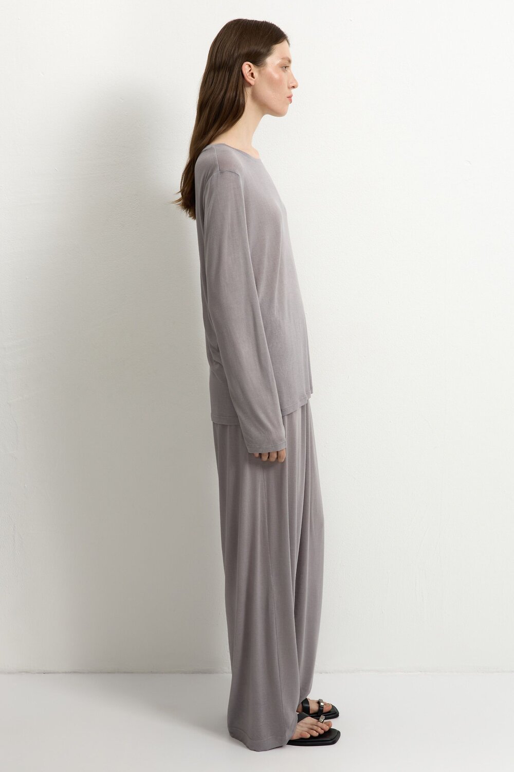 TOPTOP Лонгслив 596418 TT.025.17538.800 Серый